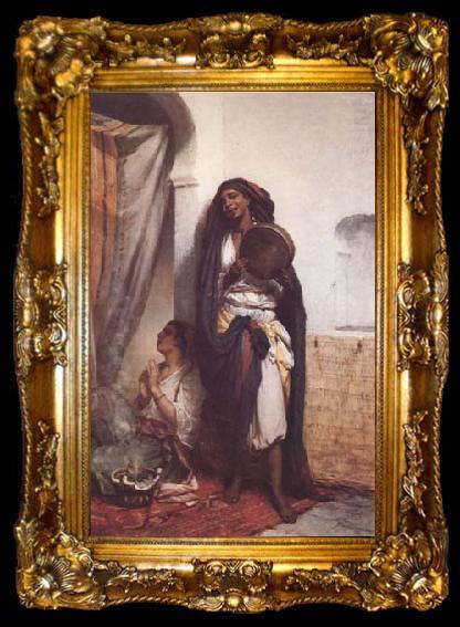 framed  Hippolyte Lazerges Fatma la chanteuse (mk32), ta009-2